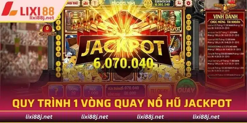 Quy trình thực hiện 1 vòng quay nổ hũ Jackpot 