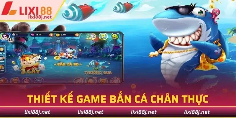 Thiết kế giao diện game bắn cá trực tuyến chân thực